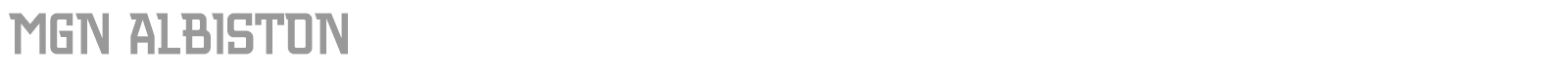 MGN Albiston font preview